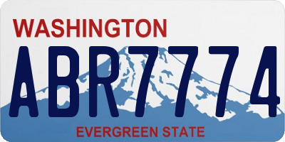 WA license plate ABR7774