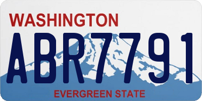 WA license plate ABR7791