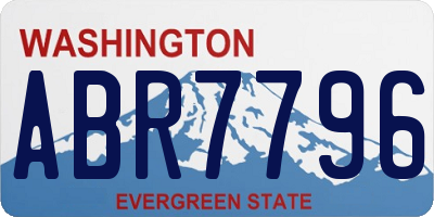 WA license plate ABR7796