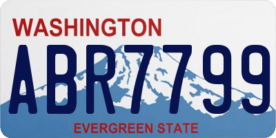 WA license plate ABR7799