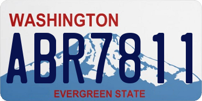 WA license plate ABR7811