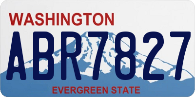 WA license plate ABR7827