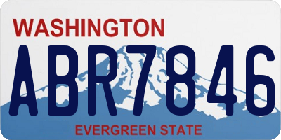WA license plate ABR7846