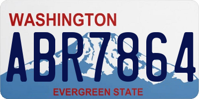 WA license plate ABR7864