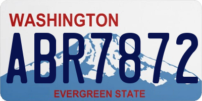 WA license plate ABR7872