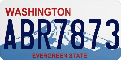 WA license plate ABR7873