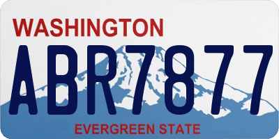 WA license plate ABR7877