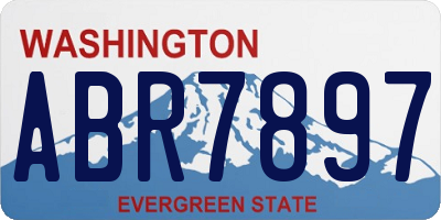 WA license plate ABR7897
