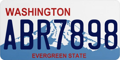 WA license plate ABR7898