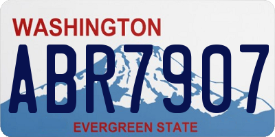 WA license plate ABR7907