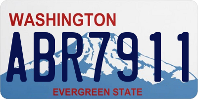 WA license plate ABR7911