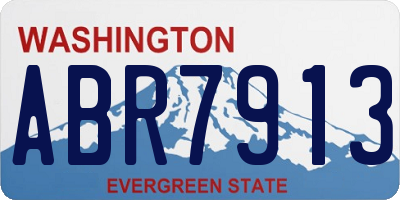 WA license plate ABR7913