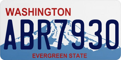 WA license plate ABR7930
