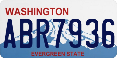 WA license plate ABR7936