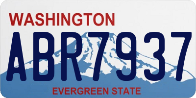 WA license plate ABR7937