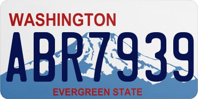 WA license plate ABR7939