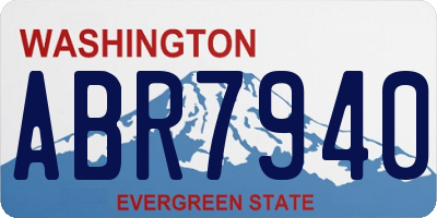 WA license plate ABR7940