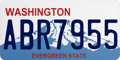 WA license plate ABR7955
