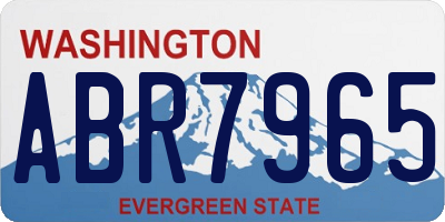 WA license plate ABR7965