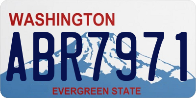 WA license plate ABR7971