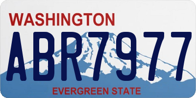 WA license plate ABR7977