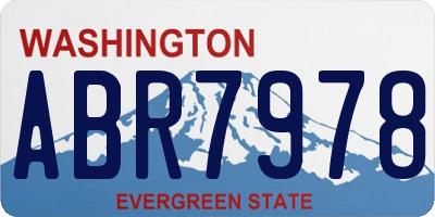 WA license plate ABR7978