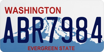 WA license plate ABR7984