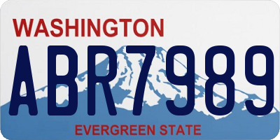 WA license plate ABR7989
