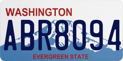 WA license plate ABR8094