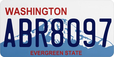 WA license plate ABR8097