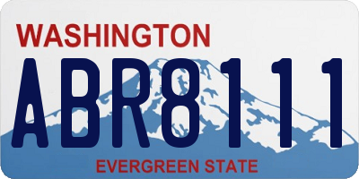 WA license plate ABR8111