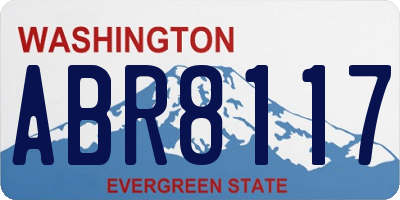 WA license plate ABR8117
