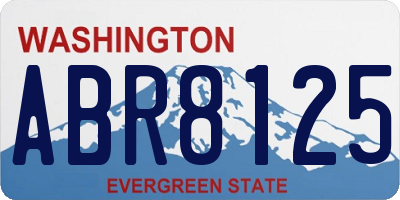 WA license plate ABR8125