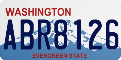 WA license plate ABR8126