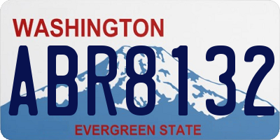 WA license plate ABR8132