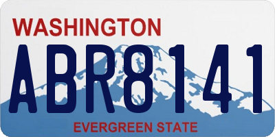 WA license plate ABR8141