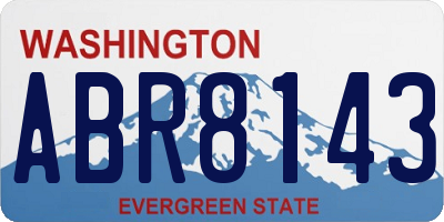 WA license plate ABR8143