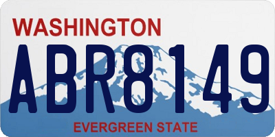 WA license plate ABR8149
