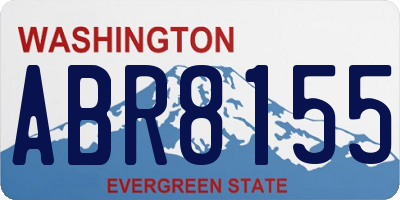 WA license plate ABR8155