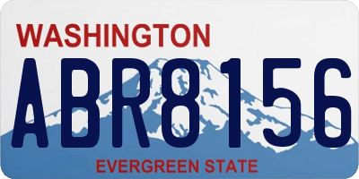 WA license plate ABR8156