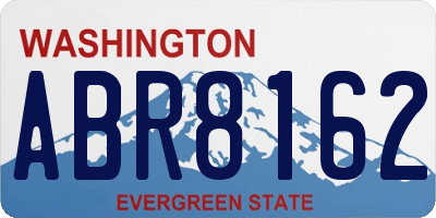 WA license plate ABR8162