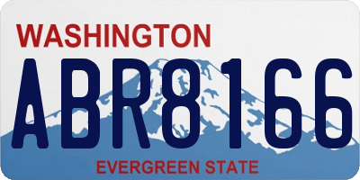 WA license plate ABR8166