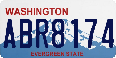 WA license plate ABR8174