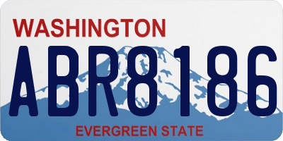 WA license plate ABR8186