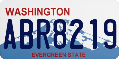 WA license plate ABR8219