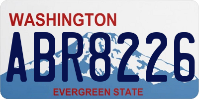 WA license plate ABR8226