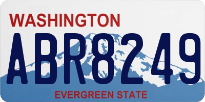 WA license plate ABR8249