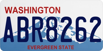 WA license plate ABR8262