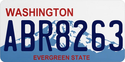 WA license plate ABR8263