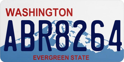 WA license plate ABR8264